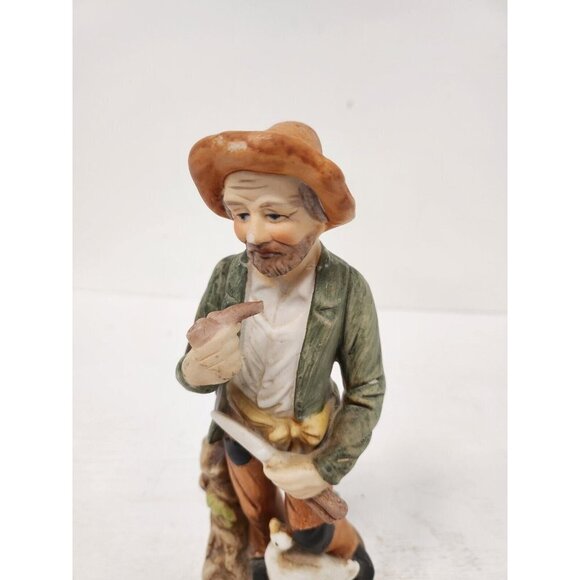 Vintage HOMCO Old Man With Goose Large Porcelain Figurine Farmhouse Decor #1417 - Picture 5 of 10